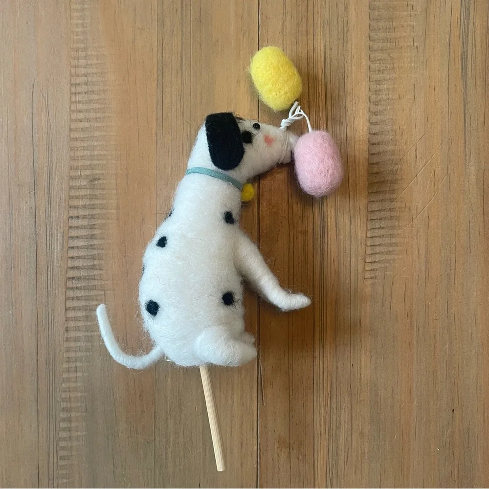 180 Degrees Party Pup Cake Topper Wool Dalmatian Dog Balloons Puppy Birthday